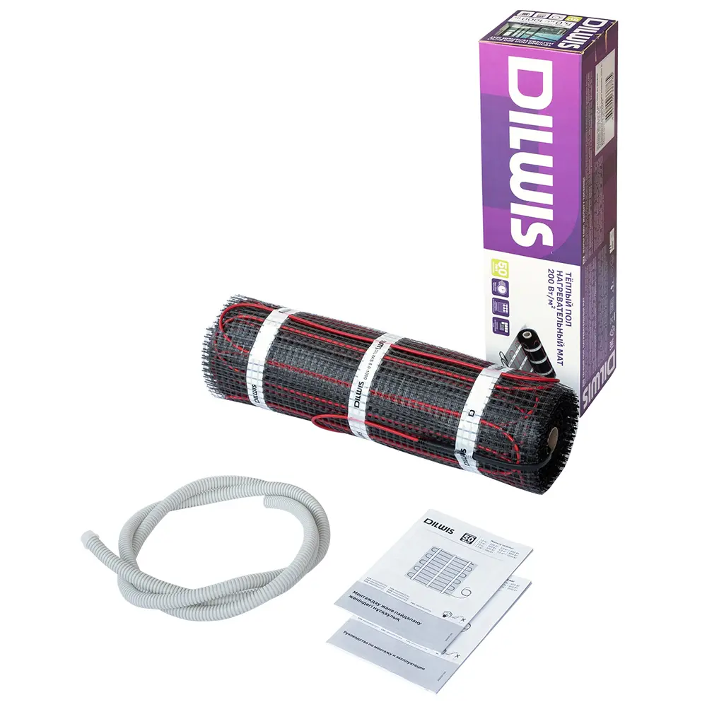 DILWIS Нагревательный мат для системы теплого пола 4 м² 800 Вт 89398477 STLM-1522189