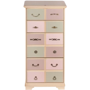 90219515 Комод Bogacho 62.5x123x41 см 4 ящика МДФ цвет разноцветный 11536/акварель STLM-1454898