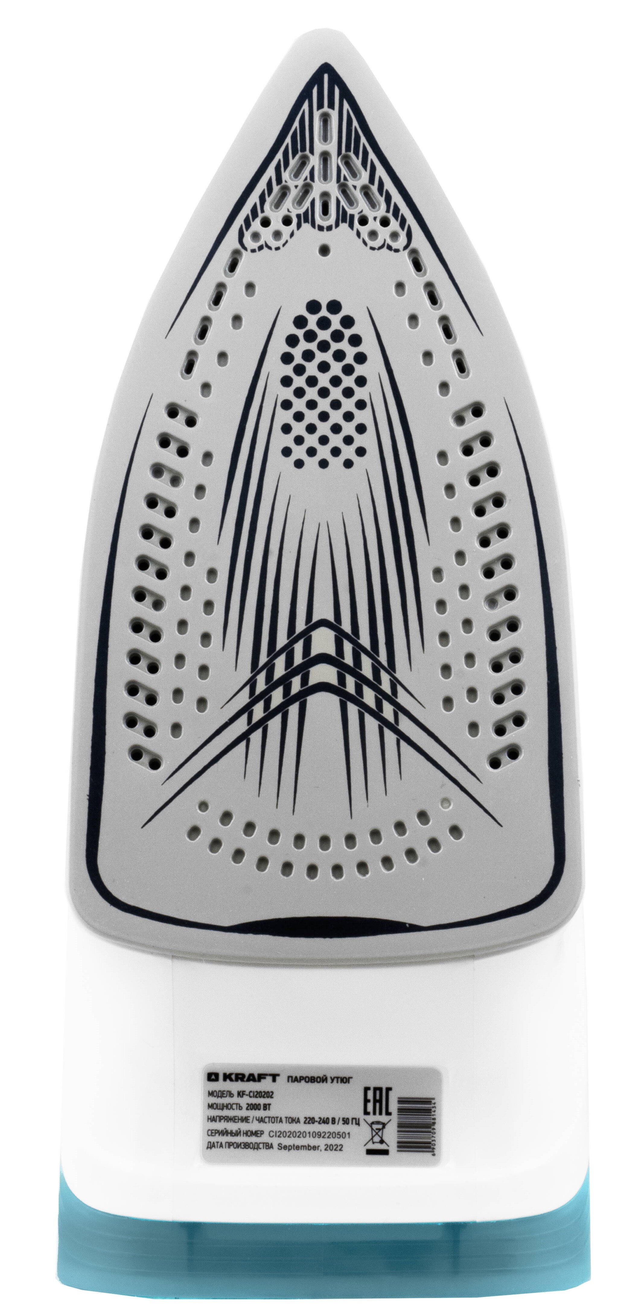 9037556 Утюг KRAFT KF-CI20202 голубой STDN-0030598 - Вид №2