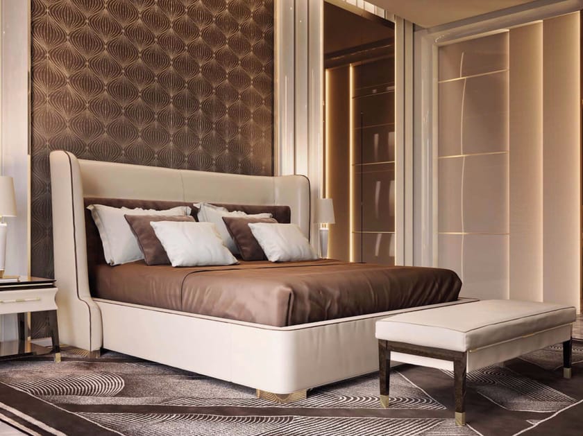 Кожаная двуспальная кровать для отеля Turri ARCH-00033723