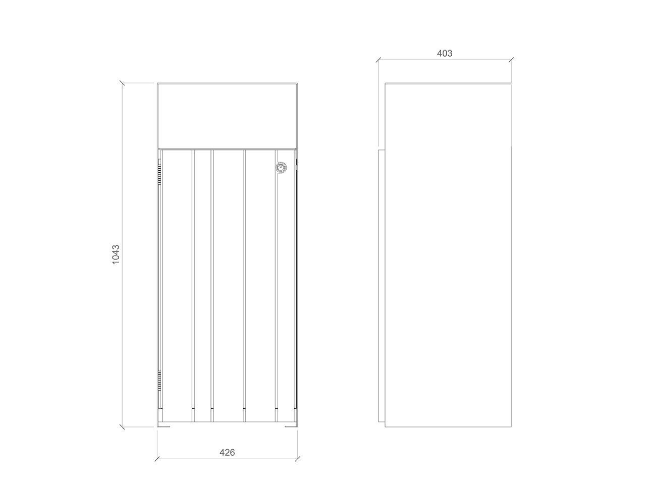 Держатель для мусора из листового металла Lazzari MONTRÉAL ARCH-00105810 - Вид №5