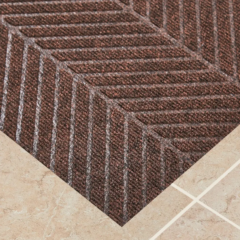 Коврик Inspire придверный ПВХ Lavras 45x75 см цвет коричневый STLM-2089714 - Вид №1