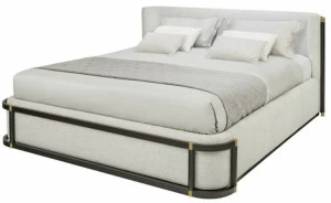 FRATO Кровать King size из льна с мягким изголовьем Como Ffu010006aax