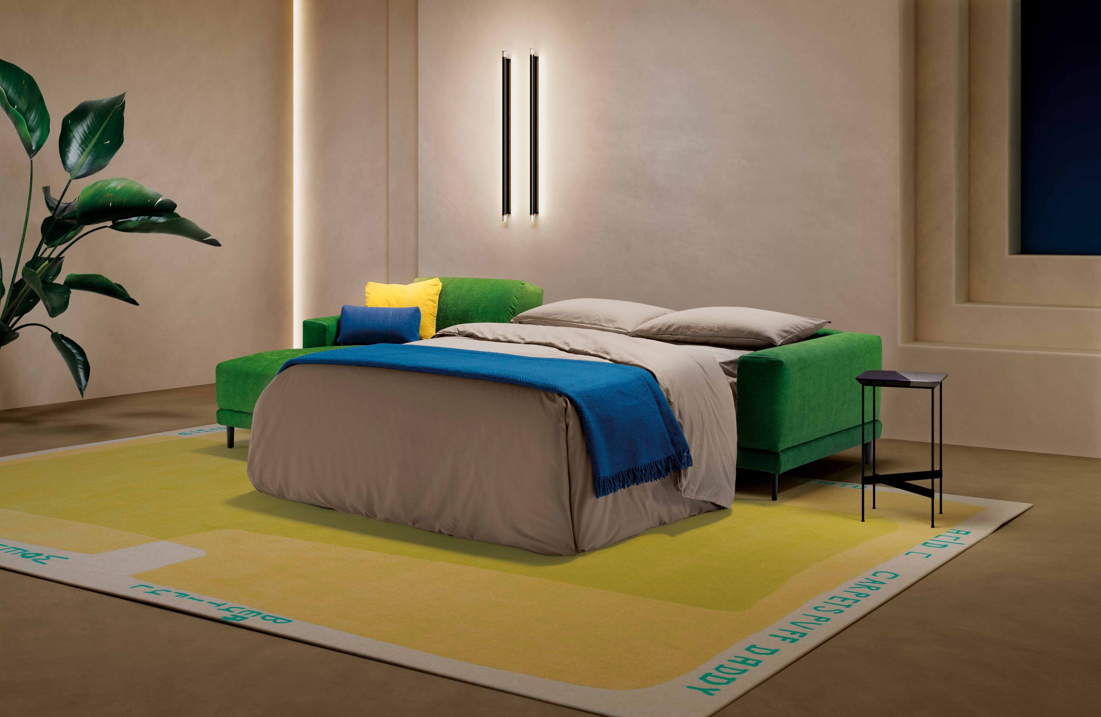 Двуспальный диван-кровать из ткани с полуостровом Dienne Salotti Views II ARCH-00095605 - Вид №4