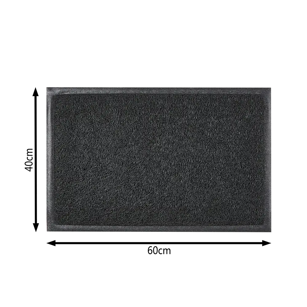 Коврик Inspire Vinyl Diamond 40x60 см ПВХ на виниле цвет чёрный STLM-2166500 - Вид №3