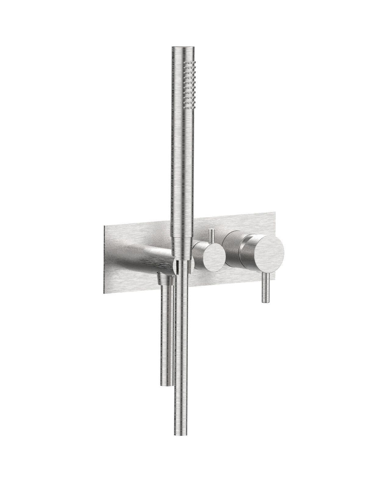 Настенный смеситель для ванны с 3 отверстиями и ручным душем Rubinetterie Frattini отдельная эстетика ARCH-00136591 - Вид №37