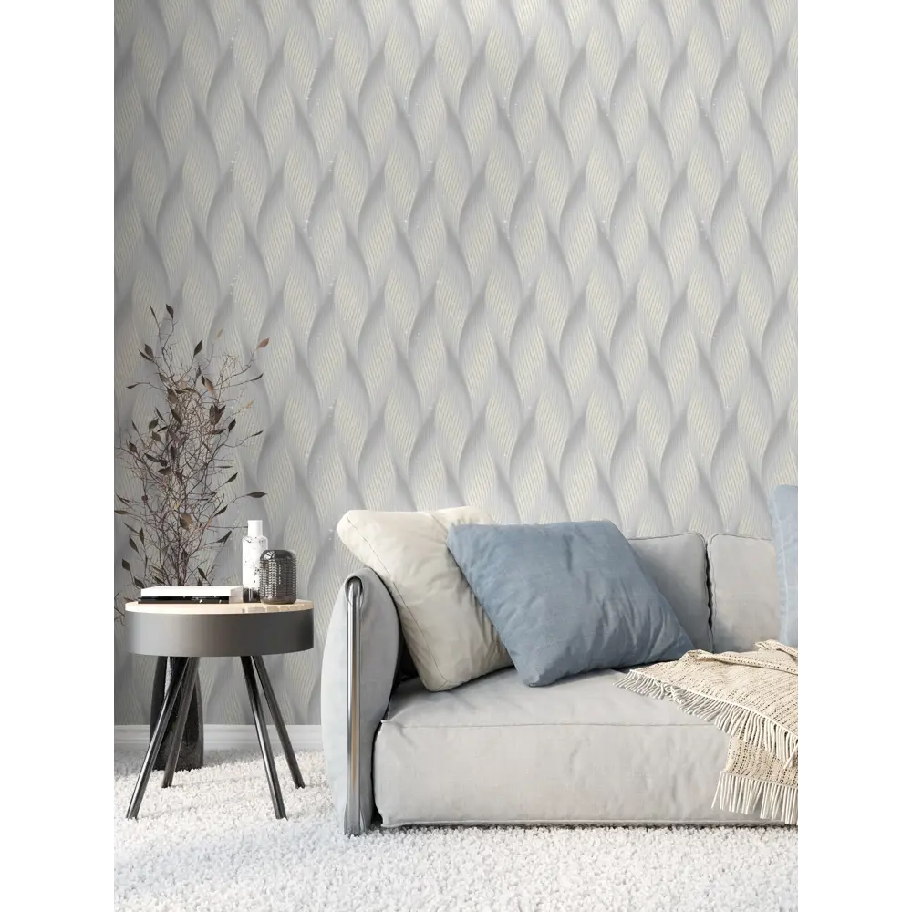 Обои флизелиновые WallSecret Atmosph серо-бежевые 1.06 м 8618-21 Atmosphera STLM-2133663 - Вид №2