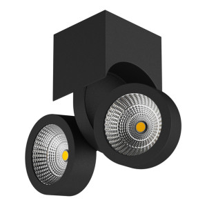 90406107 Точечный светильник встраиваемый светодиодный 55373 Snodo 4 м² цвет черный STLM-0217580 LIGHTSTAR