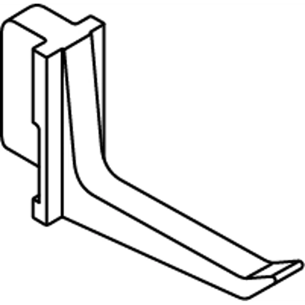 Крюк на перфопанель Spaceo 4 см пластик цвет белый 10 шт STLM-2086578 - Вид №7