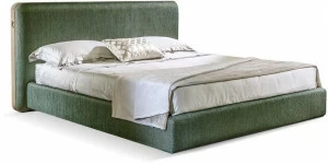 Cantori Двуспальная кровать с обивкой из ткани Elvis