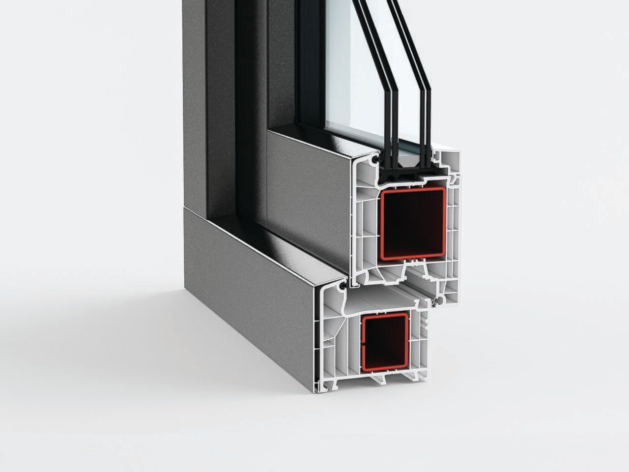 Двери из ПВХ / алюминия DQG - Diquigiovanni DQG 85 SMART PORTONCINI ARCH-00130229