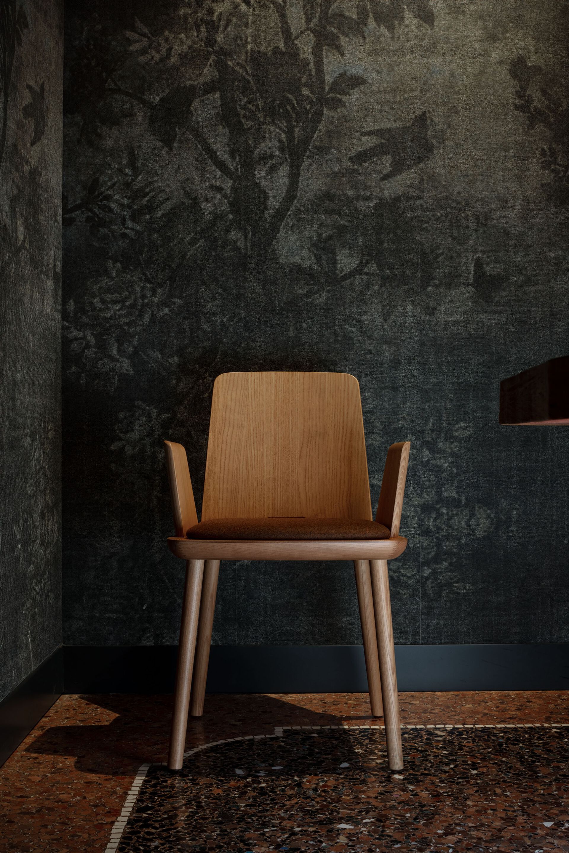 Стул из ясеня с подлокотниками SIPA планшет ARCH-00124717 - Вид №7