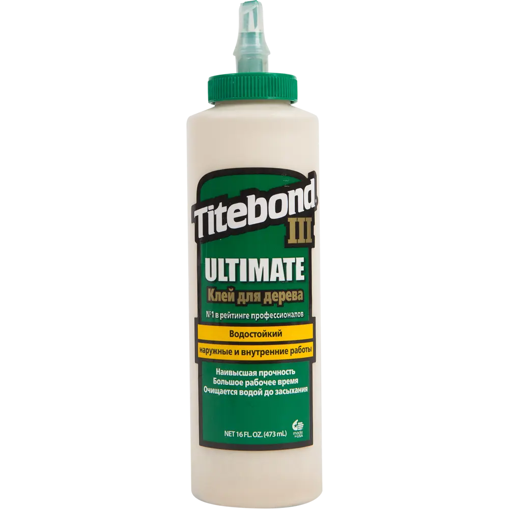 Влагостойкий клей Titebond III Ultimate для дерева - 473 мл 82245595 STLM-0022959