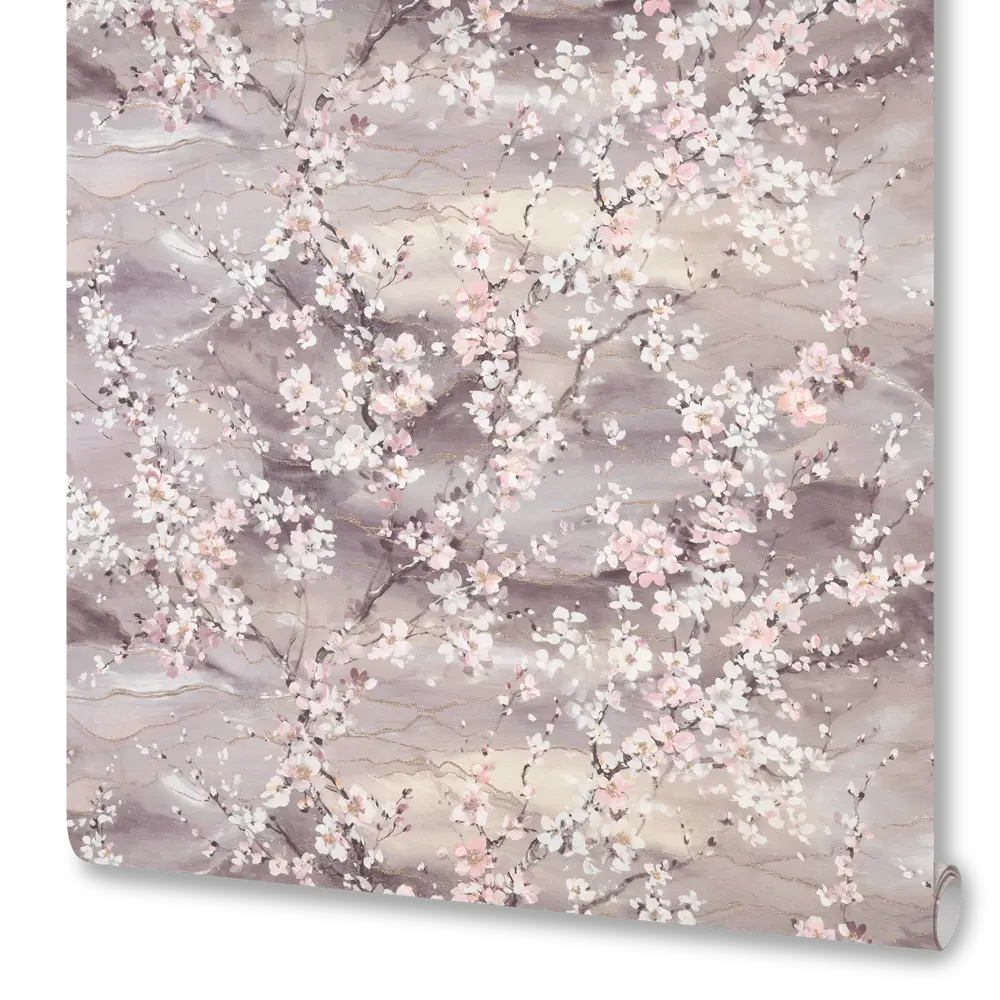 Обои флизелиновые Victoria Stenova Vika фиолетовые 1.06 м 989236 STLM-2041876