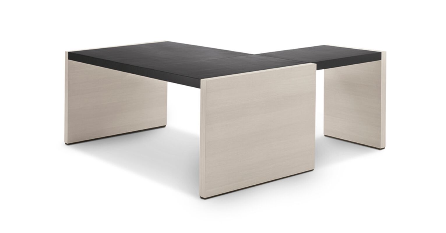 Деревянный угловой рабочий стол с ящиками i 4 Mariani ARCH-00129879 - Вид №1