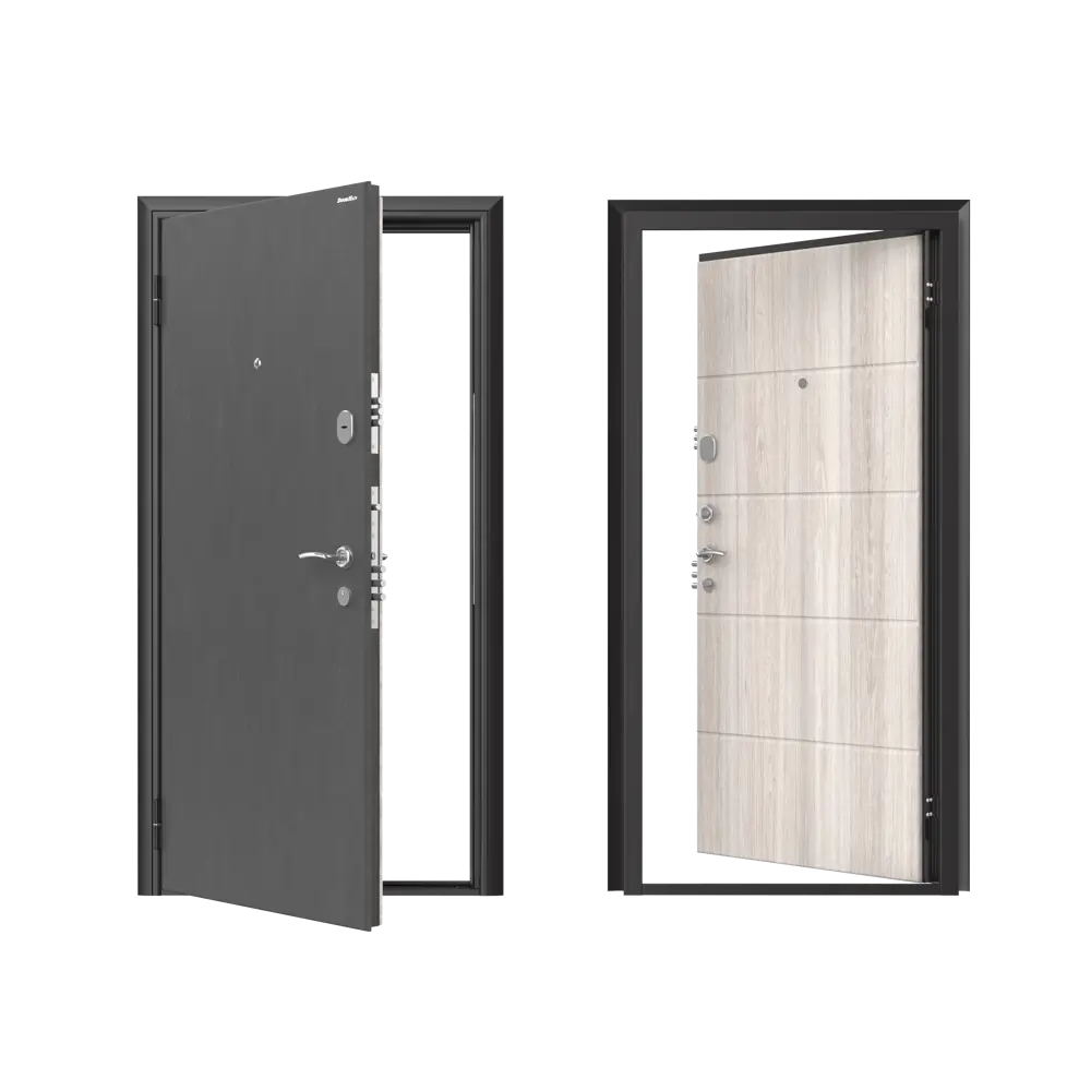 Дверь входная металлическая Премиум New 88x205 см левая дуб седой DOORHAN STLM-2099992 - Вид №1