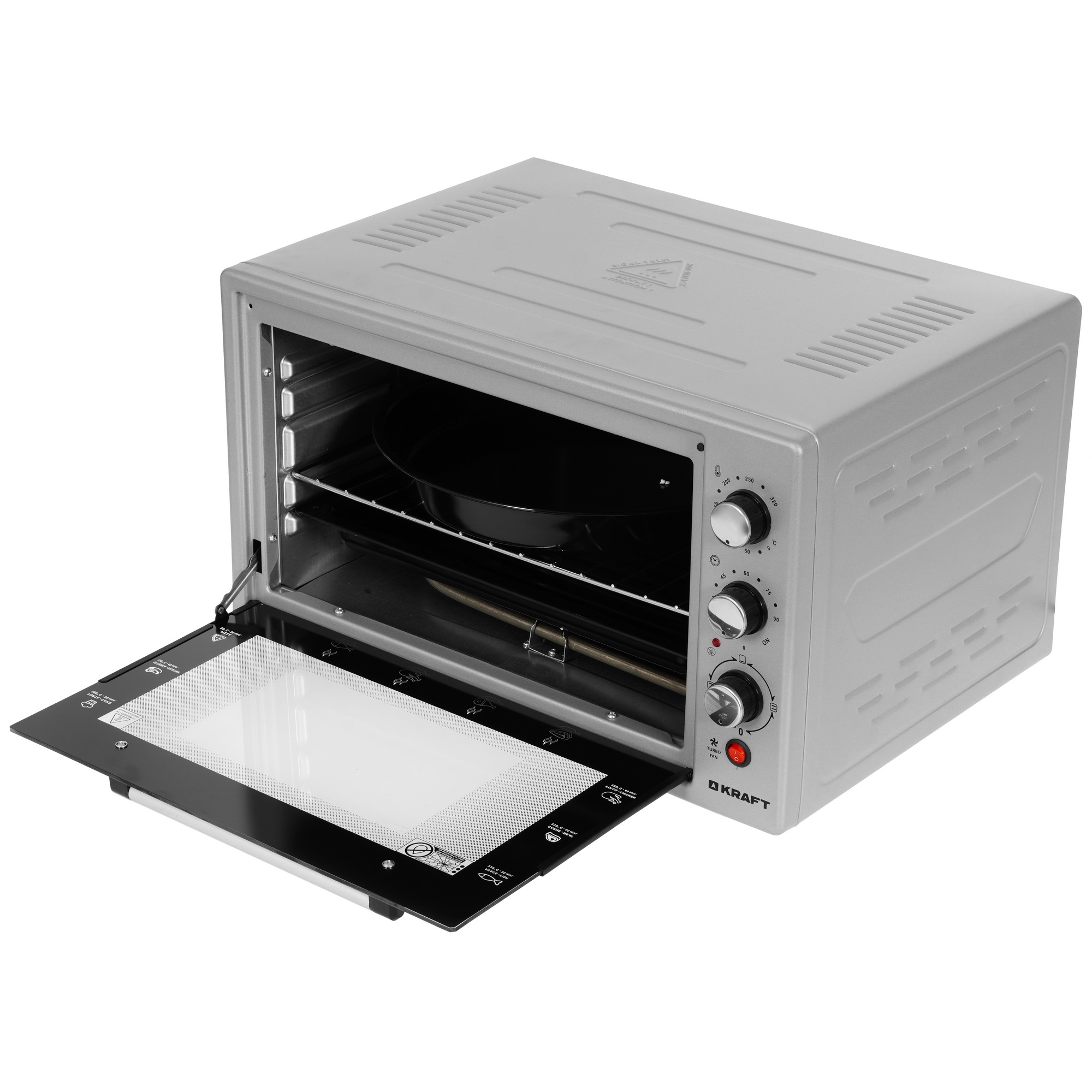 8189989 Мини-печь Kraft KF-MO 4506 GR серый STDN-0138557 - Вид №5