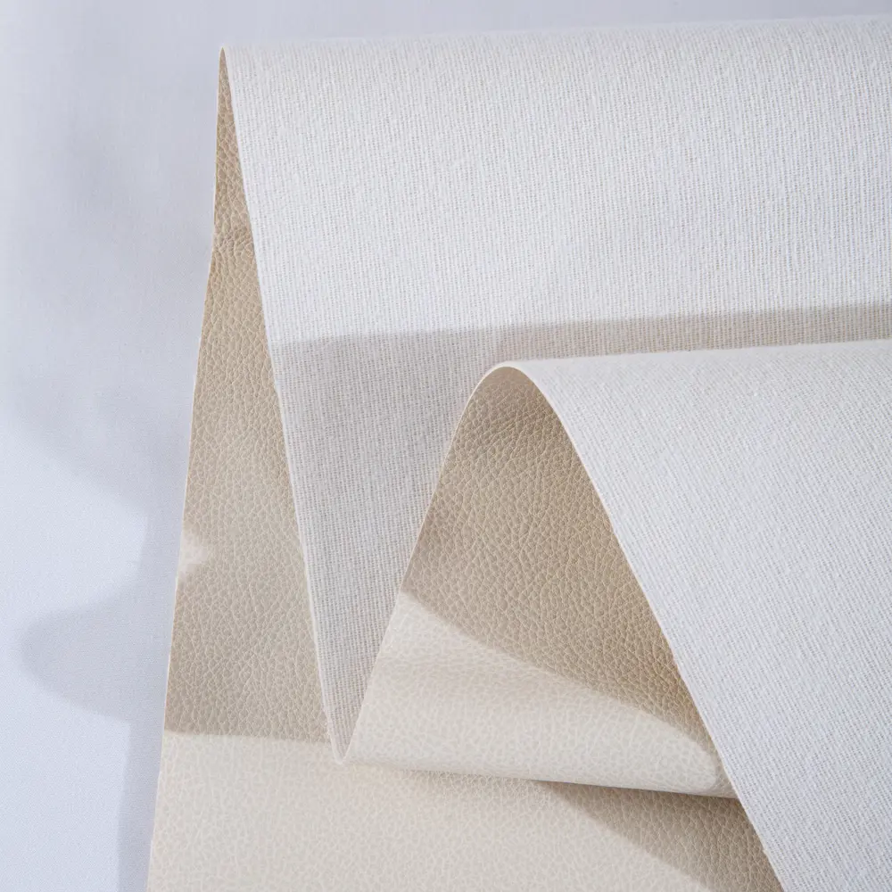 СТОЛИЦА ТЕКСТИЛЯ - Мебельная ткань Boston кремовая, искусственная кожа 140 см 89411231 STLM-1578383 - Вид №3