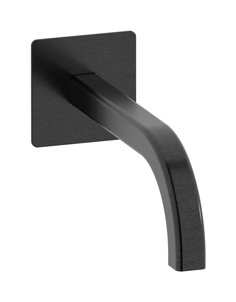 Настенный излив WE ARE IB keo317cs Brushed Black Chrome Elio