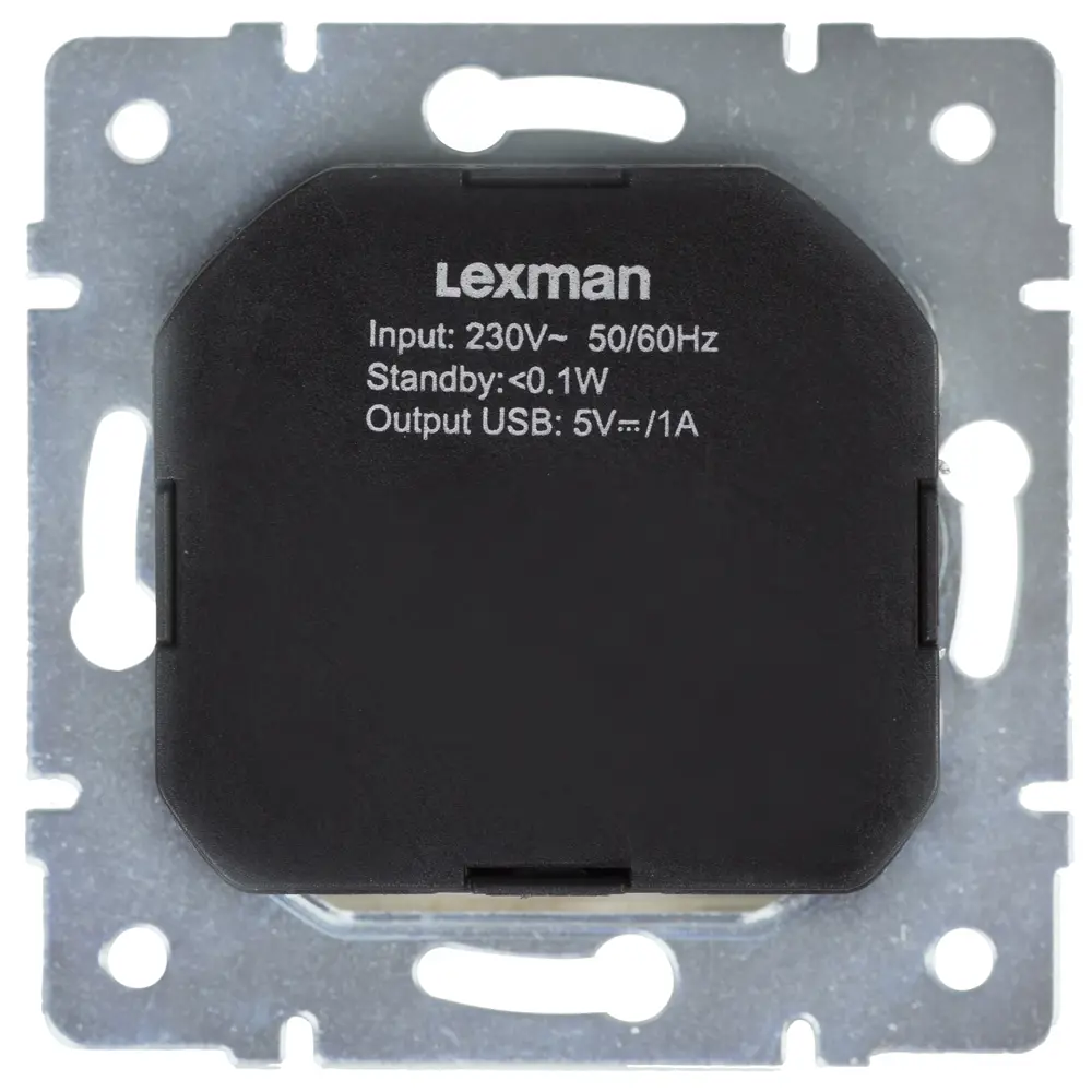 Розетка встраиваемая Lexman Виктория с заземлением разъем USB цвет дуб беленый матовый STLM-2108361 - Вид №4