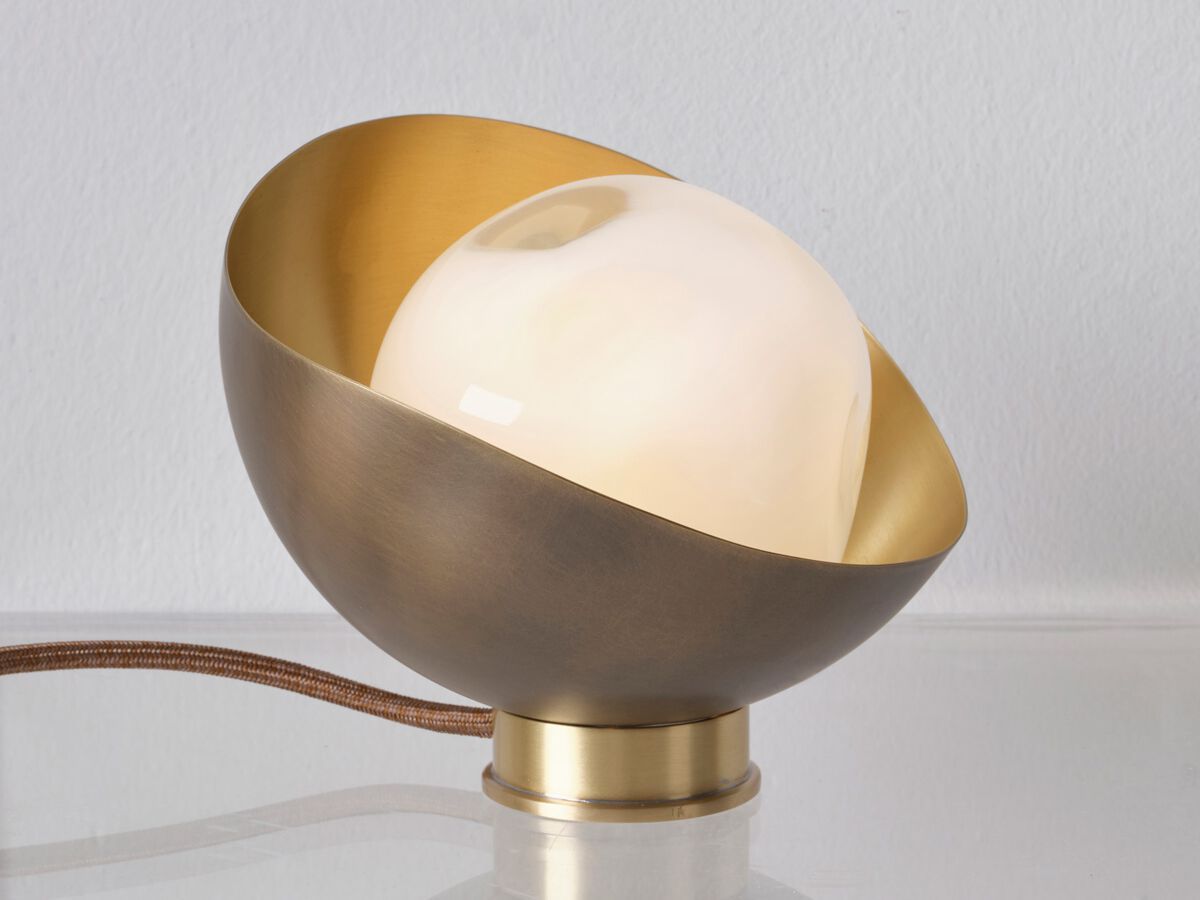 Настольная лампа из латуни и муранского стекла GASPARE ASARO Perla ARCH-00111014 - Вид №1