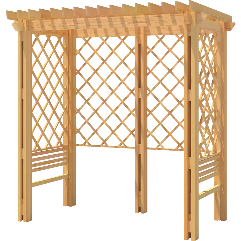 Пергола садовая Мечта садовника 1.43x2.2x2.33 м дерево желтый Santreyd STLM-2028136