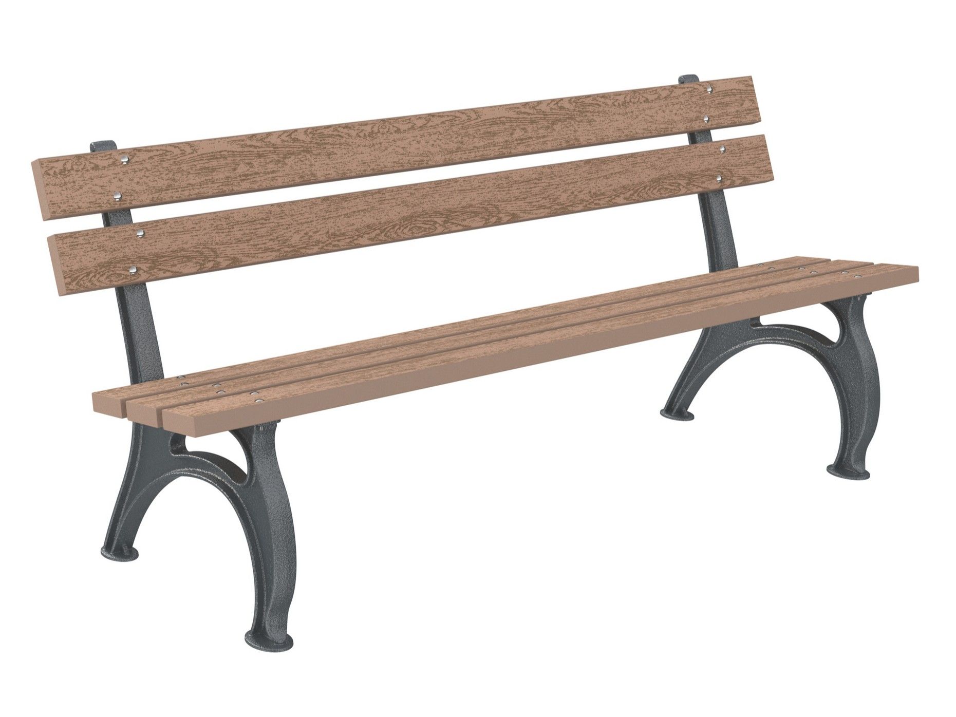 Скамья WPC со спинкой Lazzari Otranto ARCH-00147219