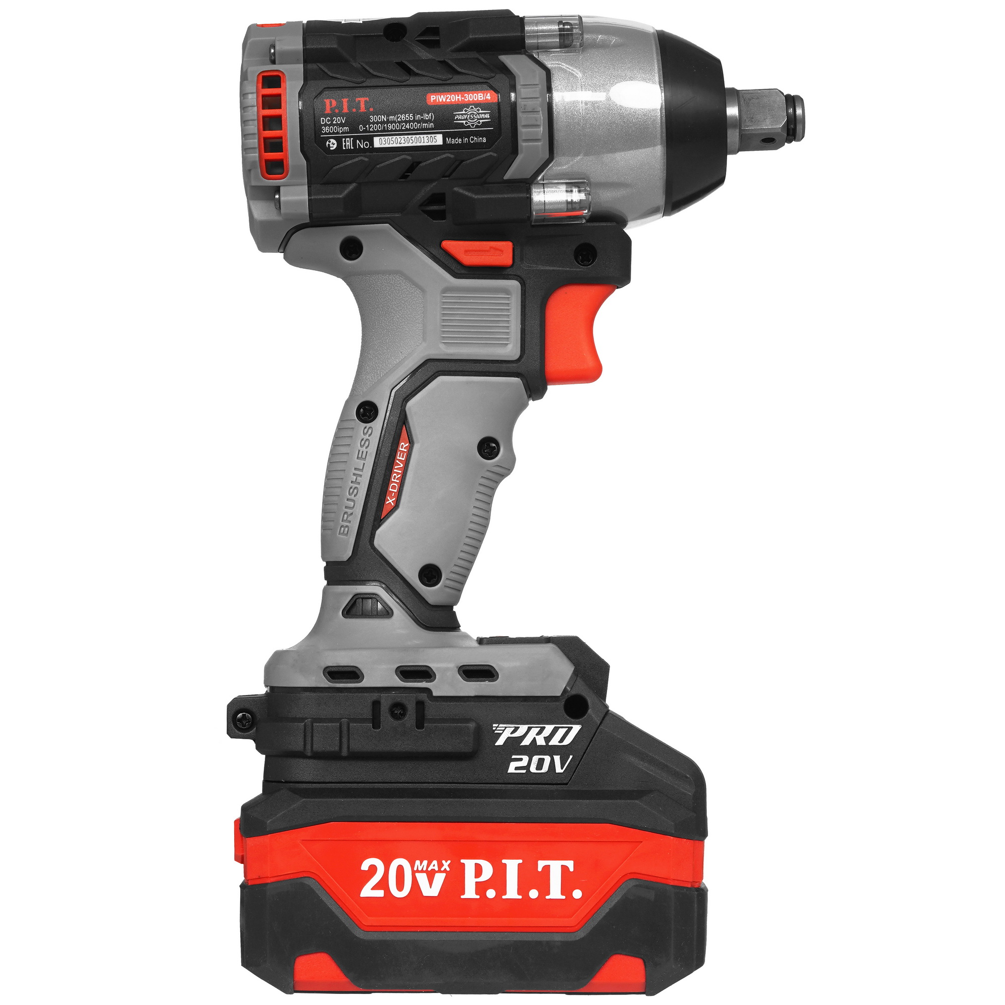 Гайковерт PIT PIW20H-300B/4 OnePower 20V 9086494 STDN-0032307 - Вид №2