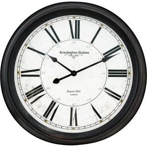 Часы настенные  Atmosphera цвет чёрный D38 см металл