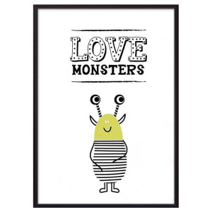 93852915 Постер Монстр "Love monsters" 07-0641-21х30, 21х30 см STLM-0591124 ДОМ КОРЛЕОНЕ