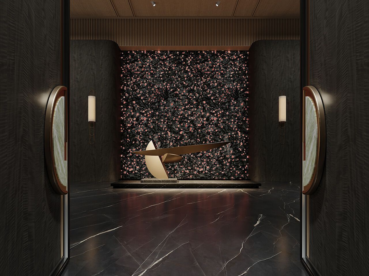 Пол / облицовка керамогранита с эффектом камня GANI MARBLE TILES ROSE NOTTE LUMOS ARCH-00074323 - Вид №3