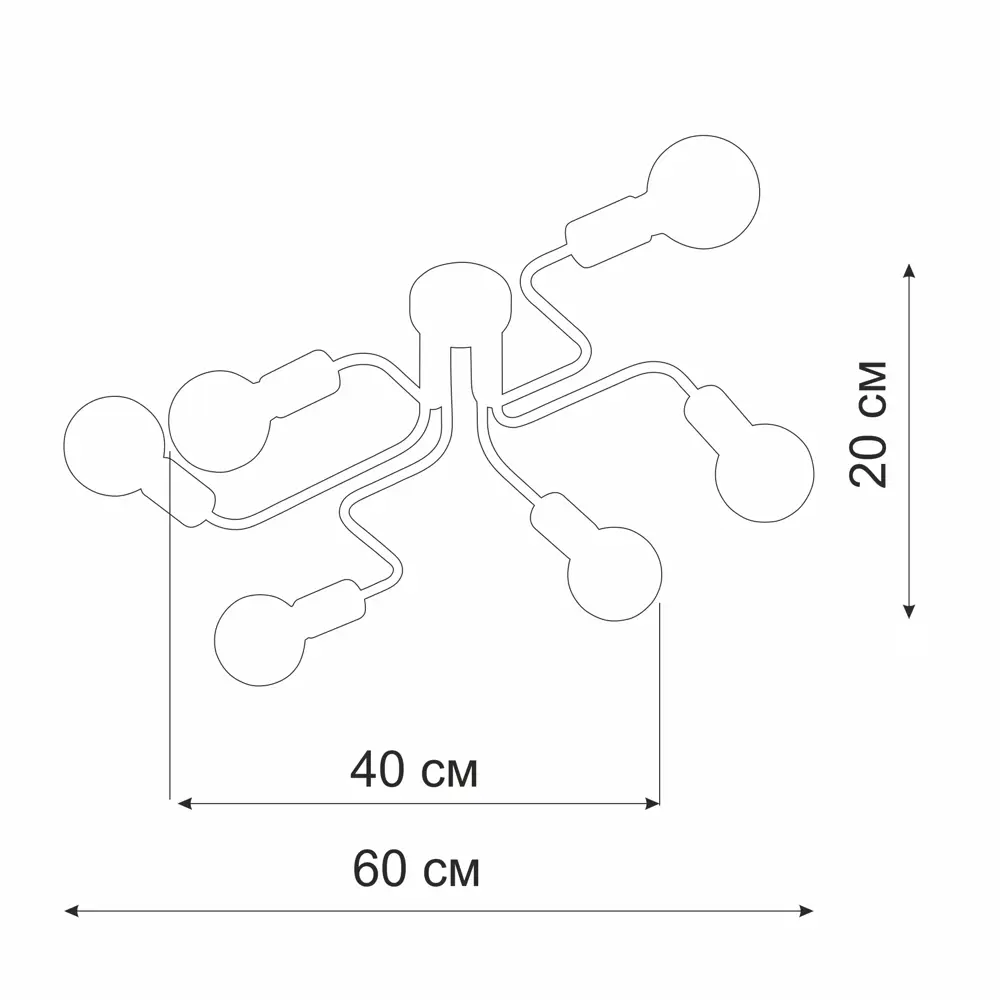 Vitaluce Лабиринт — потолочная люстра в стиле лофт 82738625 STLM-0035177 - Вид №11