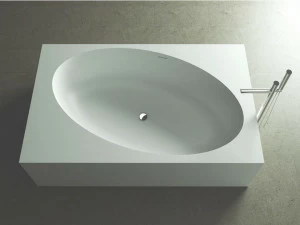 MOMA Design Отдельностоящая прямоугольная ванна с массивной поверхностью  Els