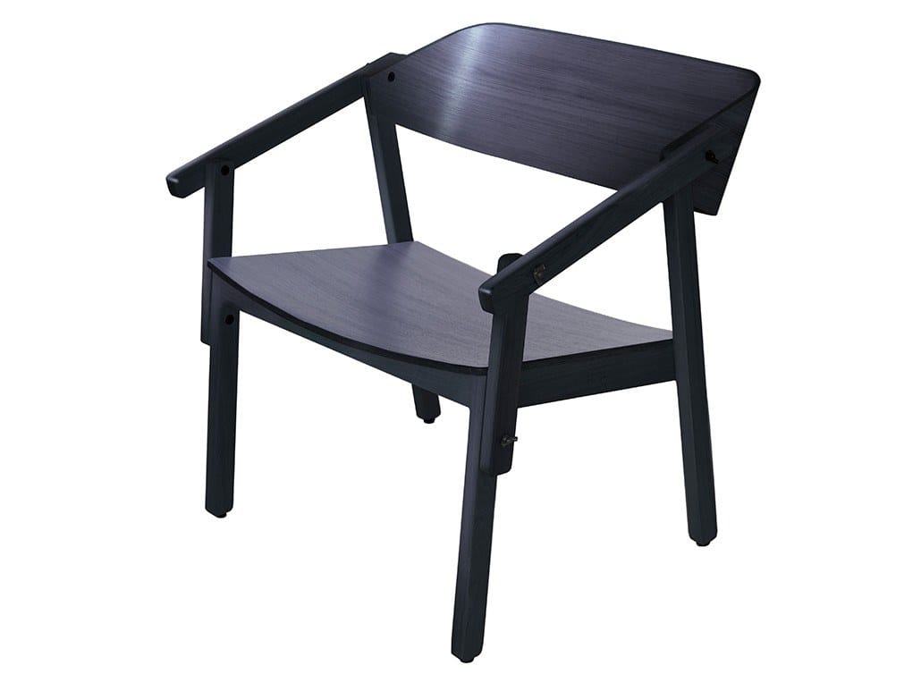 Деревянный стул с подлокотниками Askia Atelier Lounge ARCH-00100506