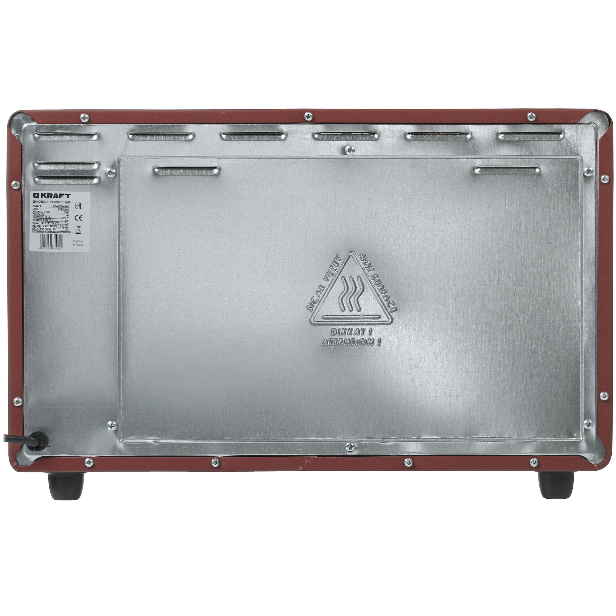 8187733 Мини-печь Kraft KF-MO 3804 RKR красный STDN-0092010 - Вид №7