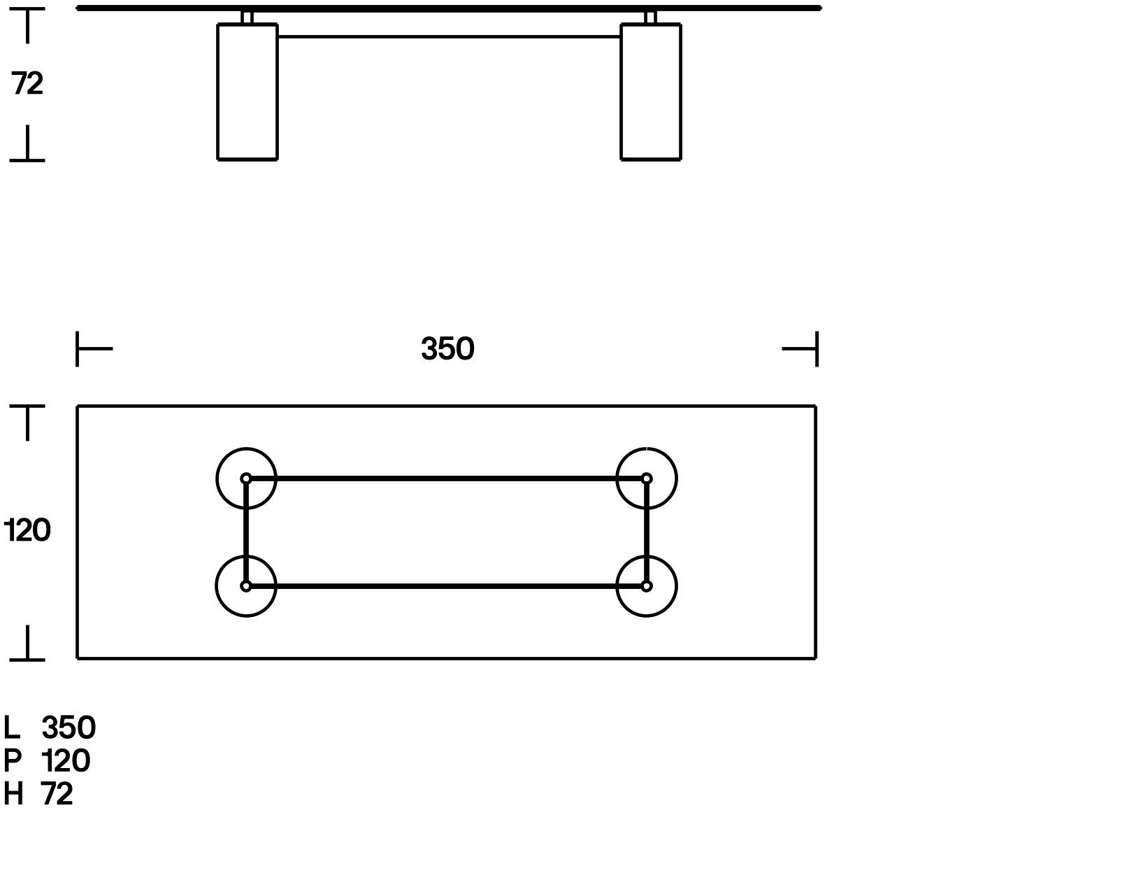 Прямоугольный стеклянный стол с основанием в прохладном ACERBIS SERENISSIMO ARCH-00131226 - Вид №6