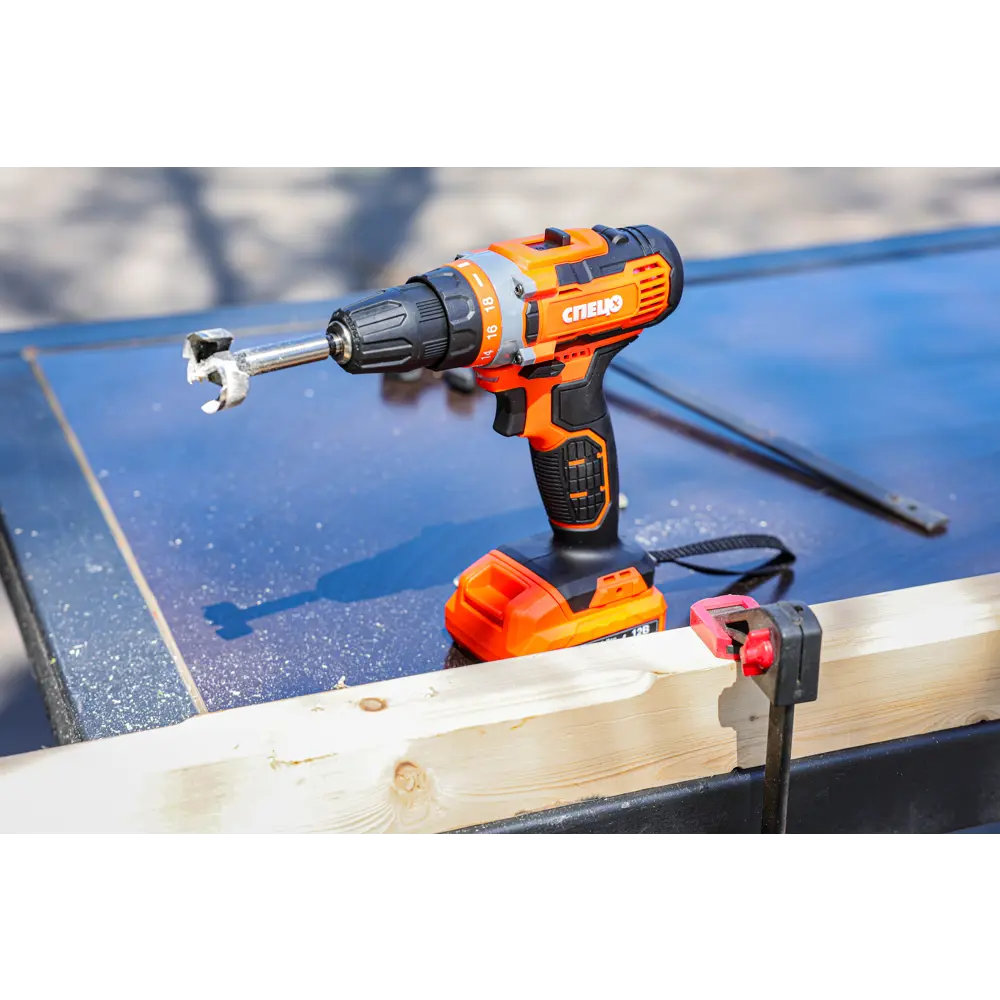 Дрель-шуруповерт аккумуляторная Спец БДА-12-2, 12 В Li-Ion 2x2 Ач STLM-2198764 - Вид №12