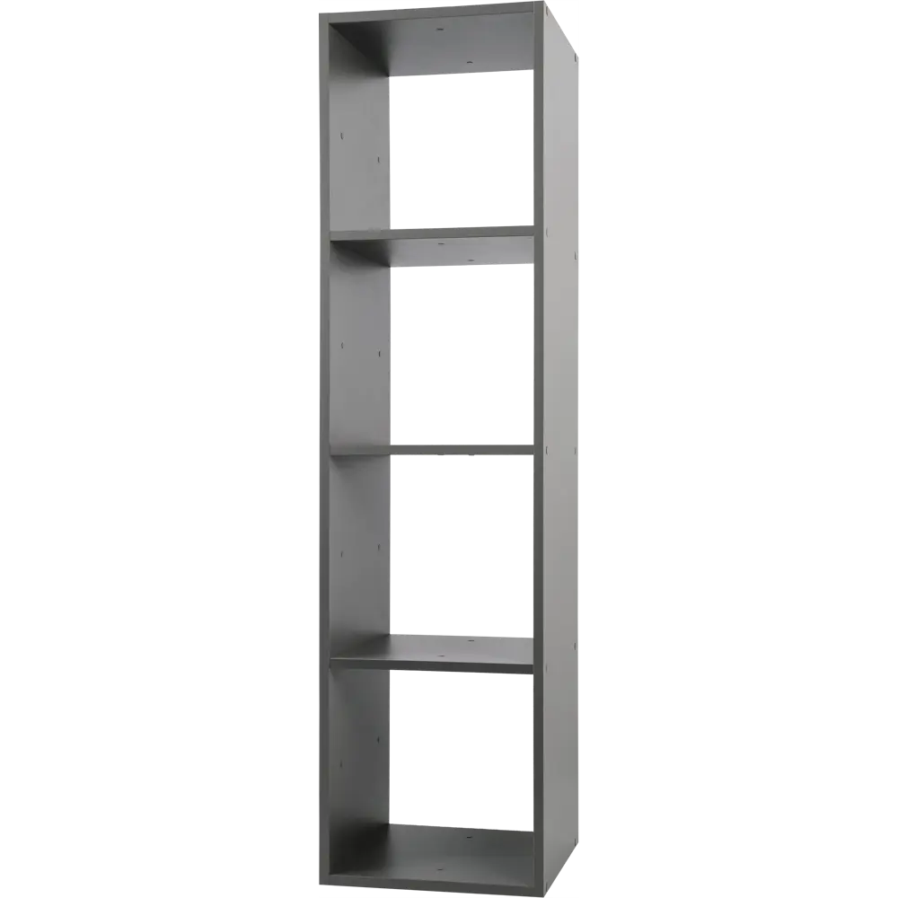 Стеллаж КУБ 4 секции 36х139х32 см ЛДСП цвет графит Santreyd STLM-2127370