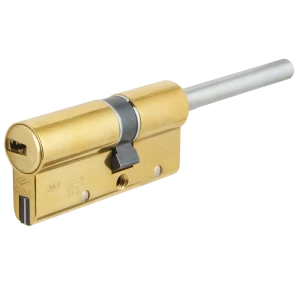 Цилиндр Cisa AP4S 0P3S7-07.66, 25x10x25 мм, ключ/шток, цвет латунь, без вертушки