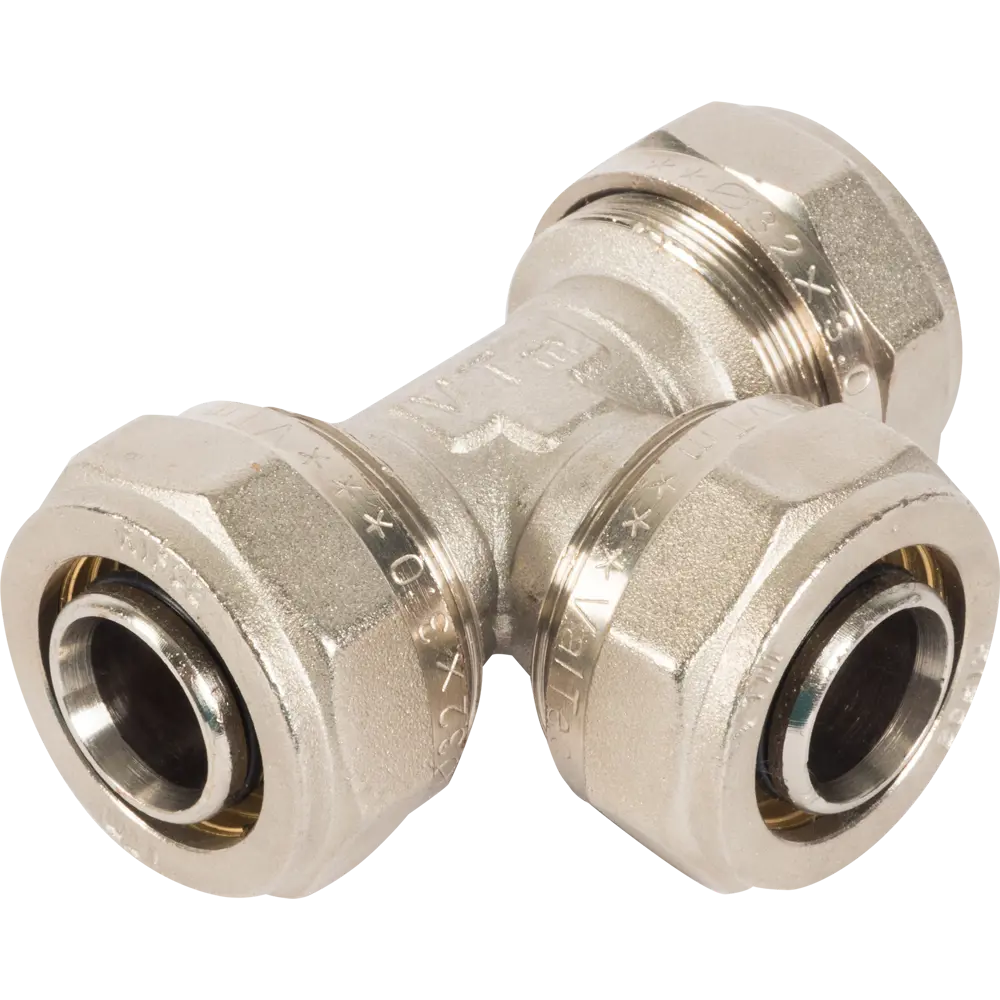 Тройник Valtec 32 мм для систем водоснабжения и отопления 10518516 STLM-0000569