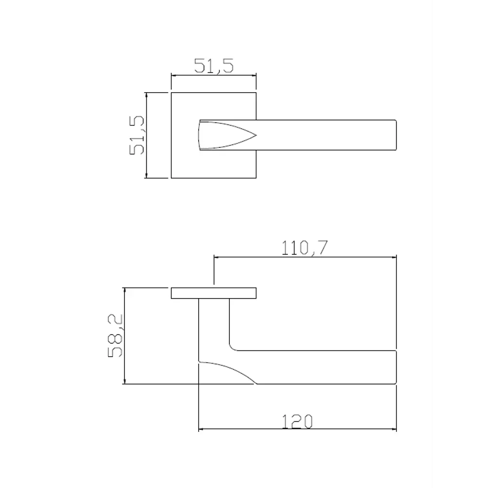 EDSON Дверные ручки EDS-159H-Q2 графит для межкомнатных дверей 85169377 STLM-0059373 - Вид №4