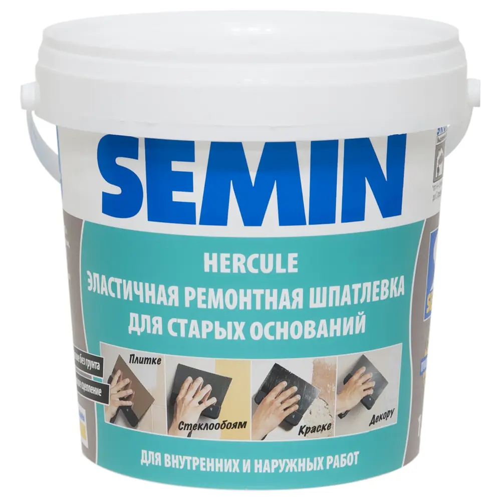 Шпаклёвка полимерная влагостойкая Semin Hercule 1.5 кг STLM-2144205