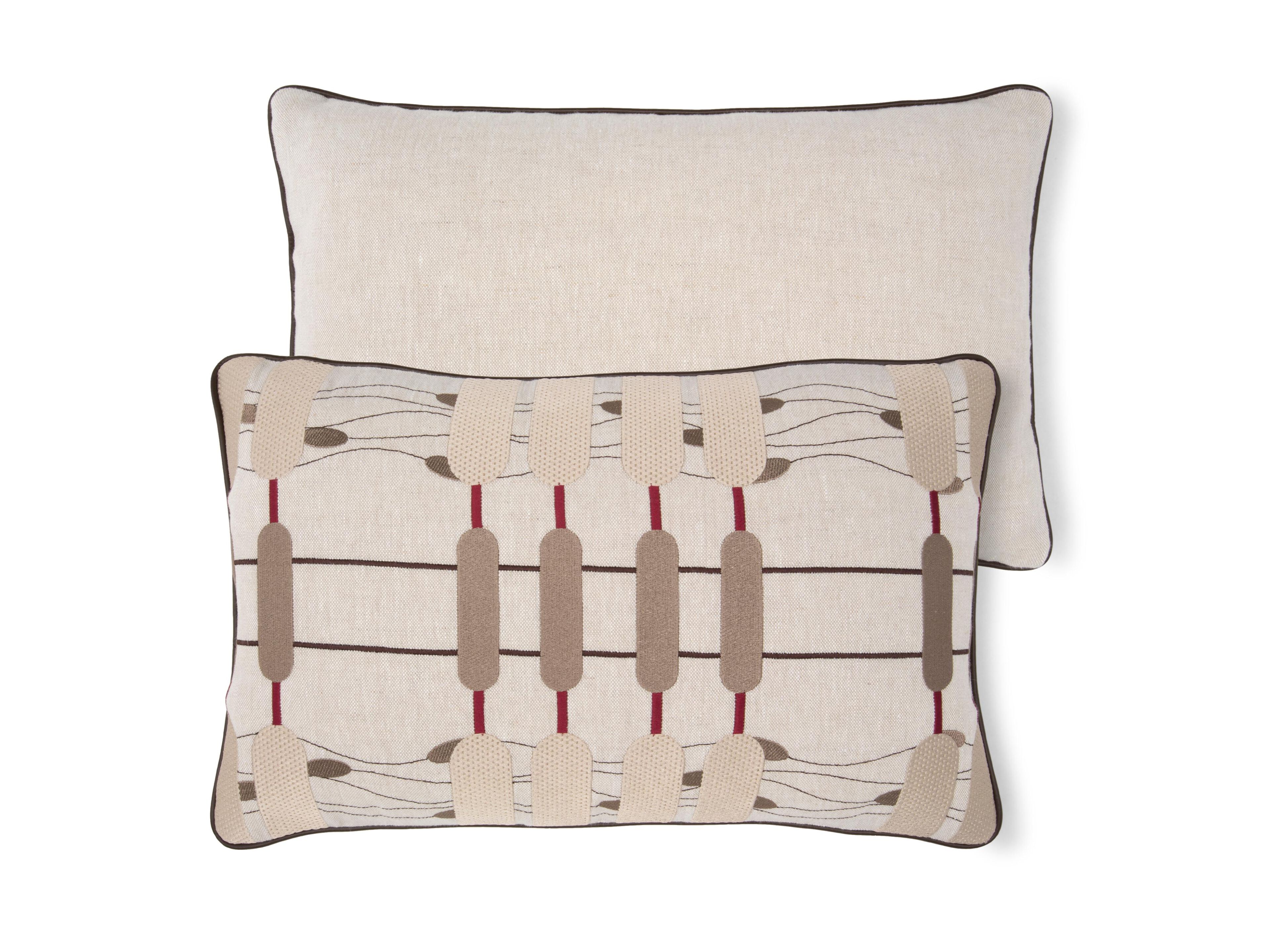 Ткань прямоугольная вышитая подушка Natuzzi Italia Posidonia ARCH-00024239 - Вид №1