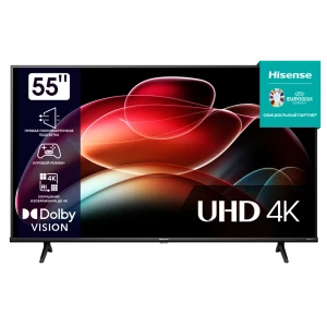 91705516 Телевизор Hisense 55A6K DLED 4K Smart 55" 140 см цвет черный STLM-1530881