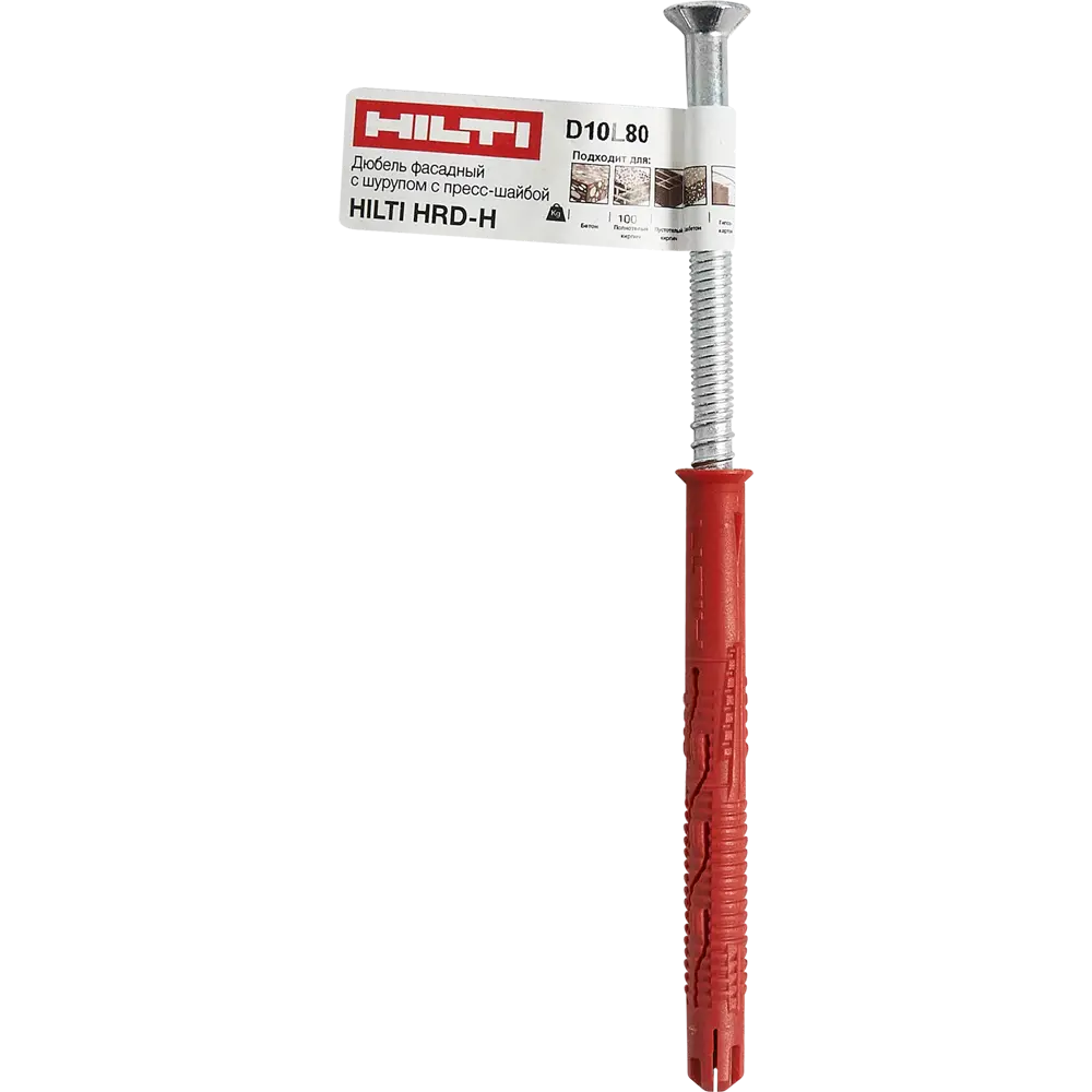 Дюбель фасадный HRD-H 10х80 мм, 1 шт. 84050862 STLM-2122229 Santreyd  - Вид №3