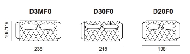 Кожаный линейный диван AERRE ITALIA Emerald ARCH-00080881 - Вид №3