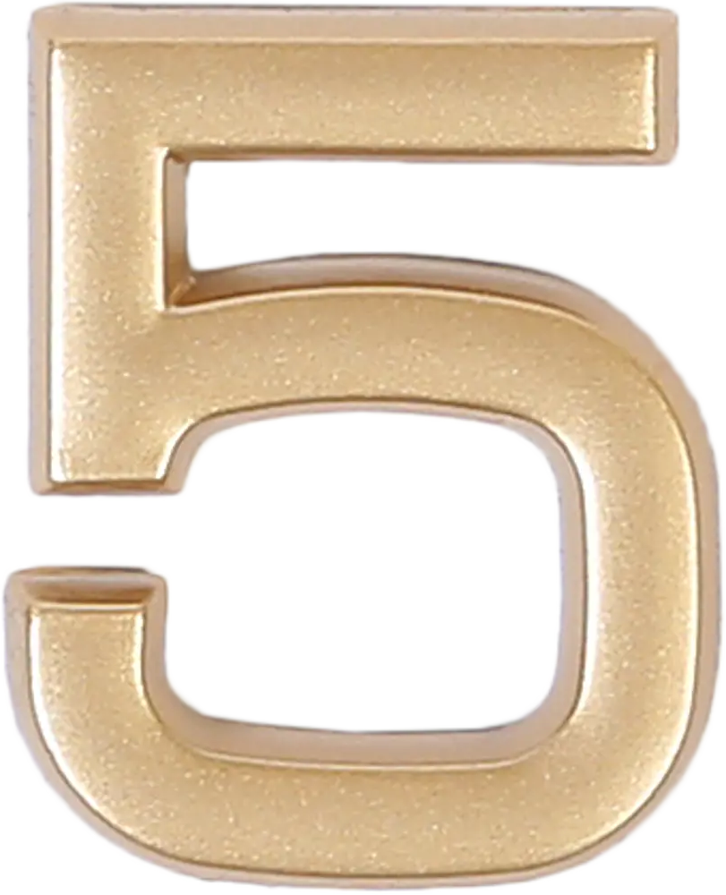 LARVIJ Золотая цифра 3 для дверей - элегантная идентификация помещений 13603919