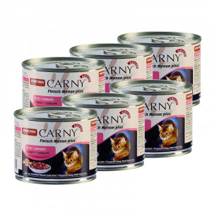 ПР0004576*6 Корм для кошек Carny Adult индейка, креветки конс. 200г (упаковка - 6 шт) Animonda