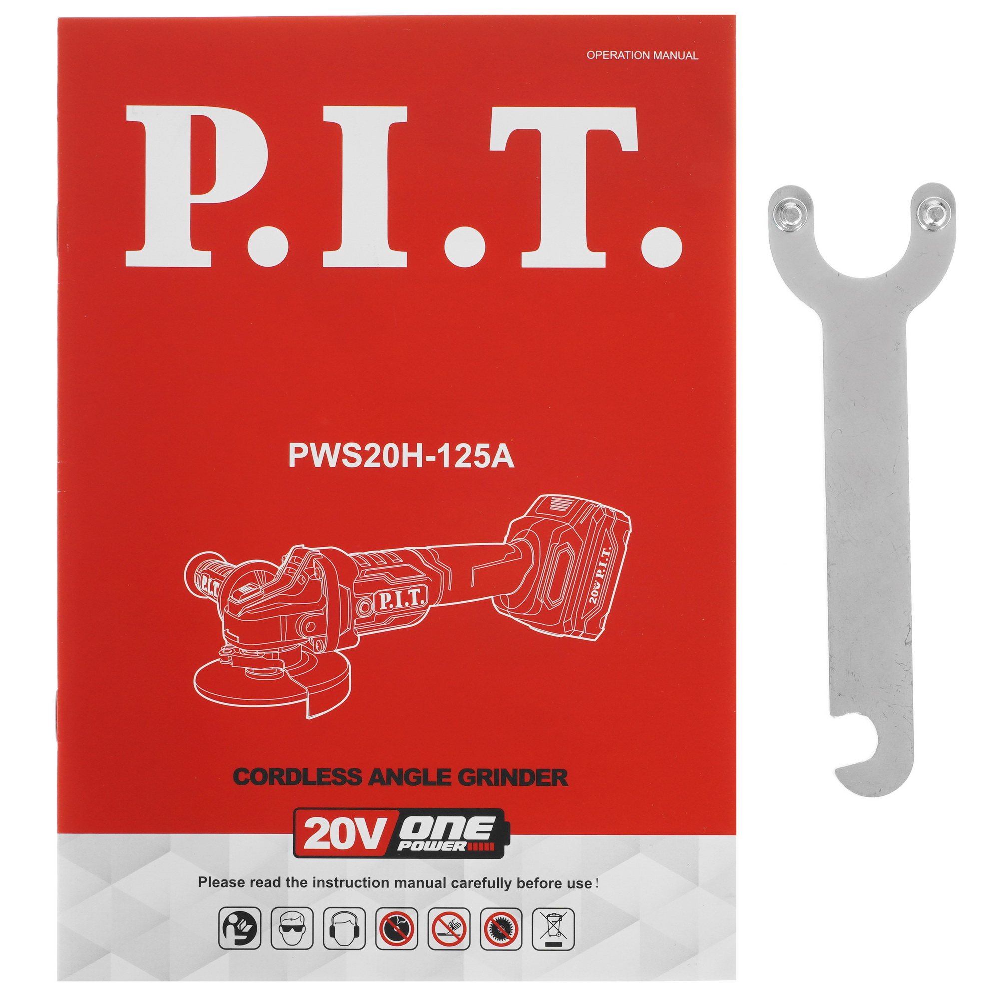 Углошлифовальная машина (УШМ) PIT PWS20H-125A/1 OnePower 20V 9938100 STDN-0033599 - Вид №8