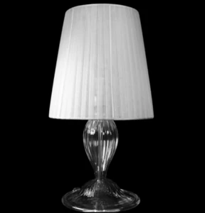 2838 ORIGINALMURANOGLASS Настольная лампа Chapeau - прозрачное стекло - Original Murano Glass OMG 15 см